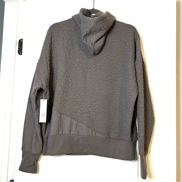 Tahari Sport Women’s Gray Hoodie with Mock Turtleneck Size L $92 - Picture 2 of 8
